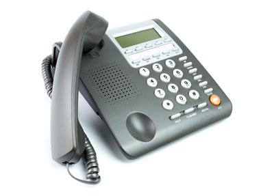 office phone off the hook